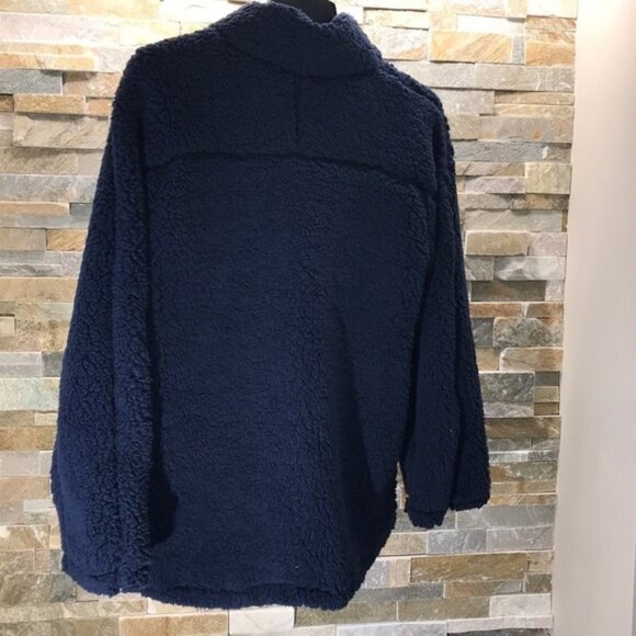 Elodie Half Zip Faux Shearling Pullover - Picture 4 of 7